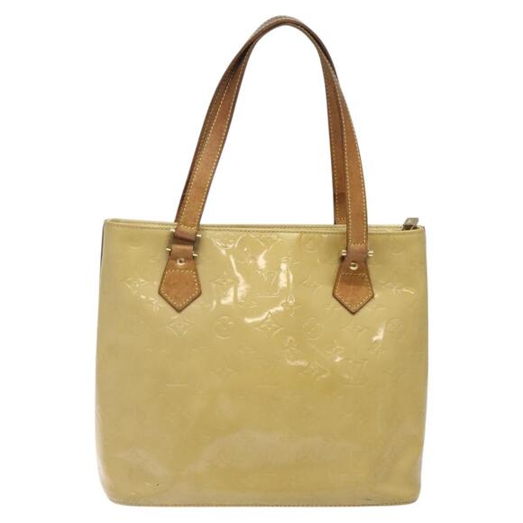 LOUIS VUITTON Monogram Vernis Houston Hand Bag Beige M91004 - Picture 2 of 16